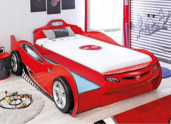 CARBED Кровать-машина Coupe с выдвижной кроватью Red 20.03.1306.00 в Подтёсово - podtyosovo.mebel54.com | фото