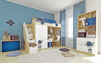 Детская комната Санни (Белый/корпус Клен) в Подтёсово - podtyosovo.mebel54.com | фото