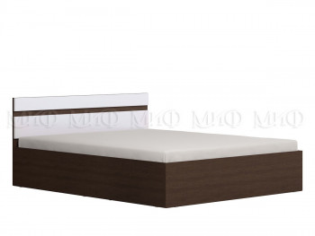 Ким кровать с подъемным механизмом 1,4 (Венге/белый глянец) в Подтёсово - podtyosovo.mebel54.com | фото
