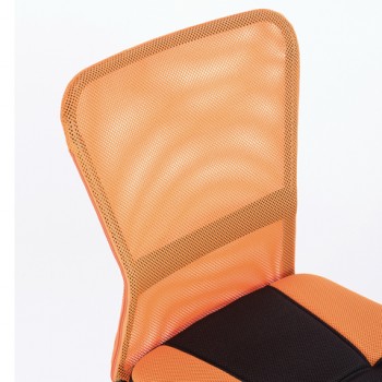 Кресло компактное BRABIX Smart MG-313 (черный, оранжевый) в Подтёсово - podtyosovo.mebel54.com | фото