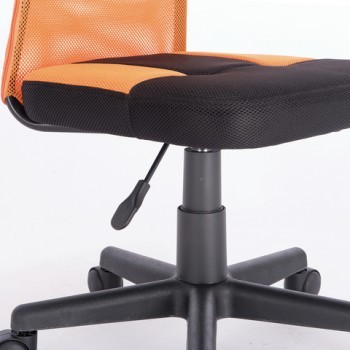 Кресло компактное BRABIX Smart MG-313 (черный, оранжевый) в Подтёсово - podtyosovo.mebel54.com | фото