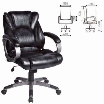 Кресло офисное BRABIX Eldorado EX-504 (черный) в Подтёсово - podtyosovo.mebel54.com | фото
