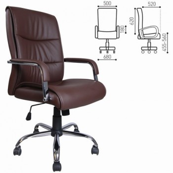 Кресло офисное BRABIX Space EX-508 (коричневый) в Подтёсово - podtyosovo.mebel54.com | фото