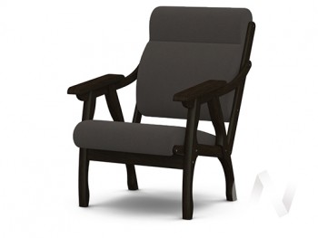 Кресло Вега-10 (венге лак/ULTRA GRAFIT) в Подтёсово - podtyosovo.mebel54.com | фото