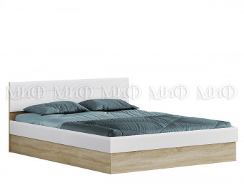 Кровать 1,4 спальня Фортуна (Дуб сонома/белый глянец) в Подтёсово - podtyosovo.mebel54.com | фото