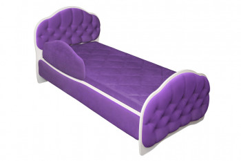 Кровать 160 Гармония 32 Фиолетовый (мягкий бортик) в Подтёсово - podtyosovo.mebel54.com | фото