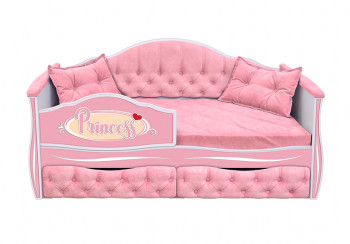 Кровать 160 серии Иллюзия 2 ящика 15 Бледно-розовый (подушки) в Подтёсово - podtyosovo.mebel54.com | фото