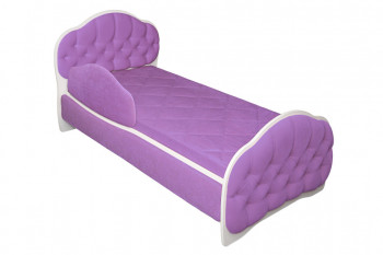 Кровать 170 Гармония 67 Светло-фиолетовый (мягкий бортик) в Подтёсово - podtyosovo.mebel54.com | фото