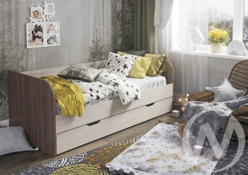 Кровать детская Балли 2-х уровневая (шимо темный/шимо светлый) в Подтёсово - podtyosovo.mebel54.com | фото