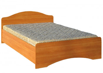 Кровать двойная 1600-1 без матраса (круглые спинки) Вишня Оксфорд в Подтёсово - podtyosovo.mebel54.com | фото