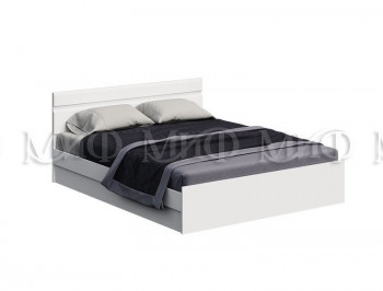 Кровать Нэнси New 1,6м (Белый/белый глянец) в Подтёсово - podtyosovo.mebel54.com | фото