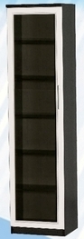 Шкаф средний со стеклодверью ДЛЯ ГОСТИНОЙ ШСС-450 Венге/Дуб выбеленный в Подтёсово - podtyosovo.mebel54.com | фото